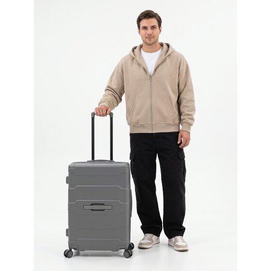 Heys ReNew 4 Rollen Trolley M 66 cm mit Dehnfalte