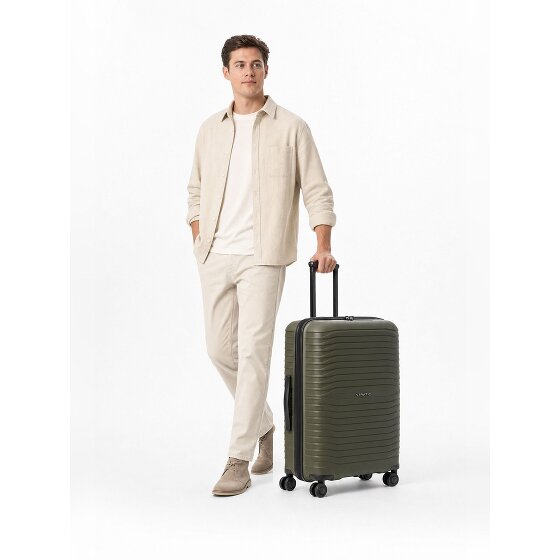 Stratic Shine 4 Rollen Trolley 66 cm mit Dehnfalte