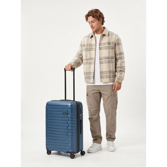 Pactastic Collection 04 THE MEDIUM + 4 Rollen Trolley M 66 cm mit Dehnfalte