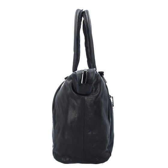 Greenland Nature Black Nappa Shopper Tasche Leder 33 cm