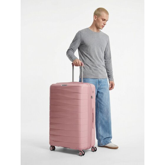 Franky London 4 Rollen Trolley L 74 cm mit Dehnfalte