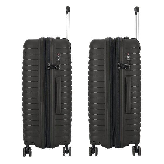 d&n Travel Line 4500 4 Rollen Kofferset 3-teilig mit Dehnfalte