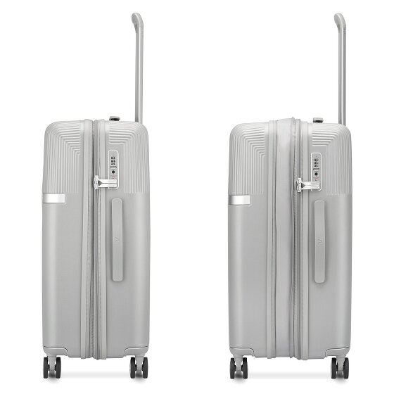Roncato Airglam 4 Rollen Trolley M 68 cm mit Dehnfalte