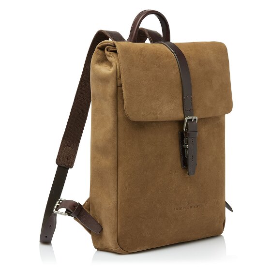 Castelijn & Beerens Veneto Business-Rucksack RFID Schutz Leder 39 cm Laptopfach