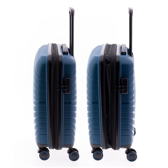 Gladiator 3400 4 Rollen Kabinentrolley 55 cm mit Dehnfalte