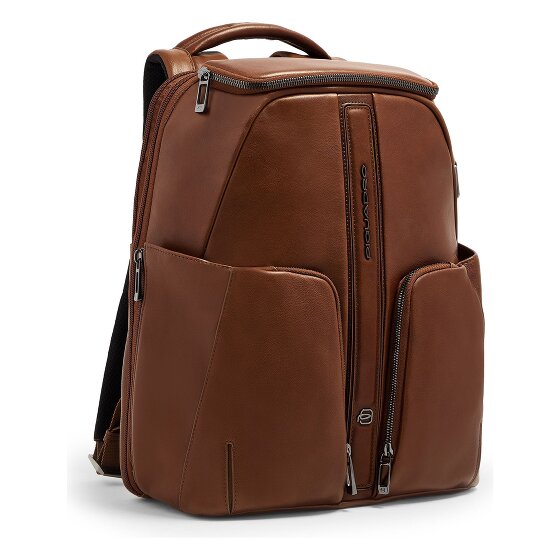 Piquadro Victor Daypack RFID Schutz Leder 43 cm Laptopfach