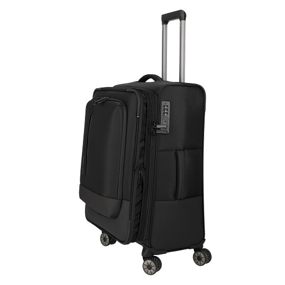 Travelite Crosslite 5.0 4 Rollen Trolley M 66 cm mit Dehnfalte