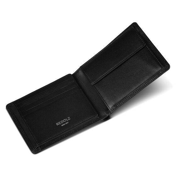 Redolz Leather Essentials QF Geldbörse RFID Leder 12 cm ausklappbar