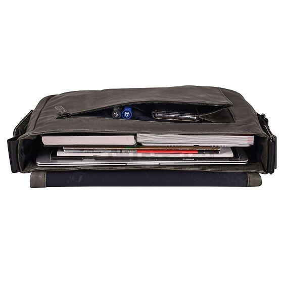 Leonhard Heyden Den Haag Messenger Leder 37 cm Laptopfach