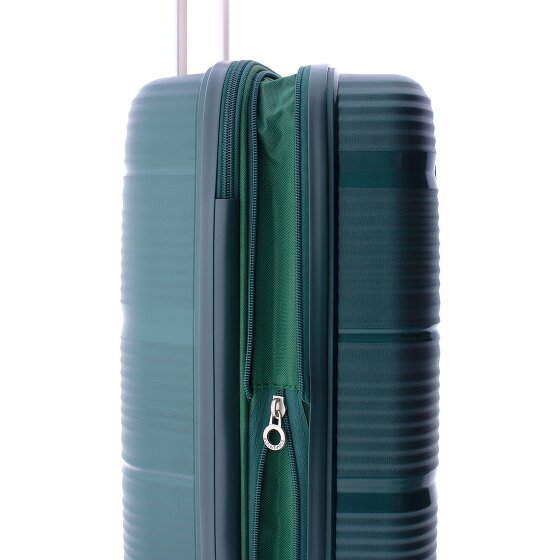 Gladiator 0800 4 Rollen Kabinentrolley 55 cm mit Dehnfalte