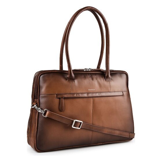 Burkely Ledger Aktentasche Leder 40 cm Laptopfach