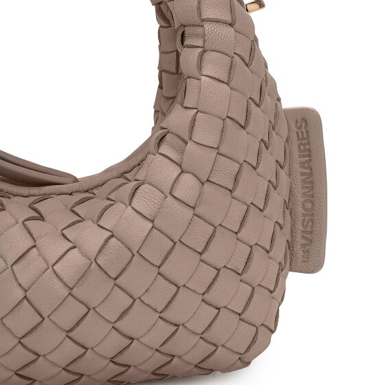 LES VISIONNAIRES Greta Micro weave Handtasche Leder 20 cm
