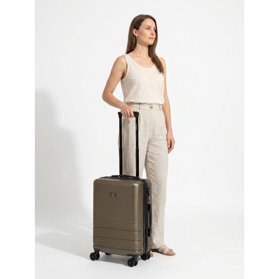 camel active Hanoi 4 Rollen Kabinentrolley S 55 cm mit Dehnfalte