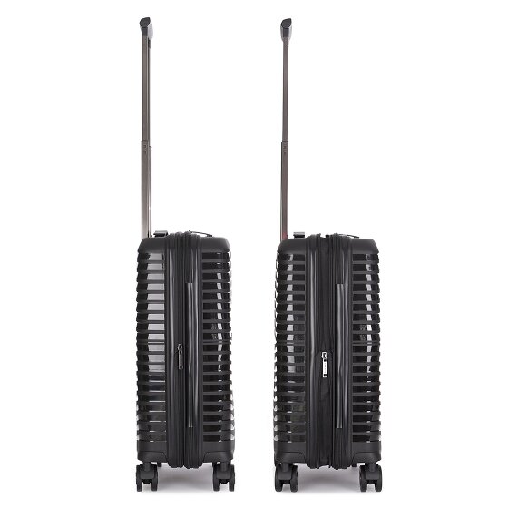 Stratic Bright+ 4 Rollen Kabinentrolley S 55 cm mit Dehnfalte