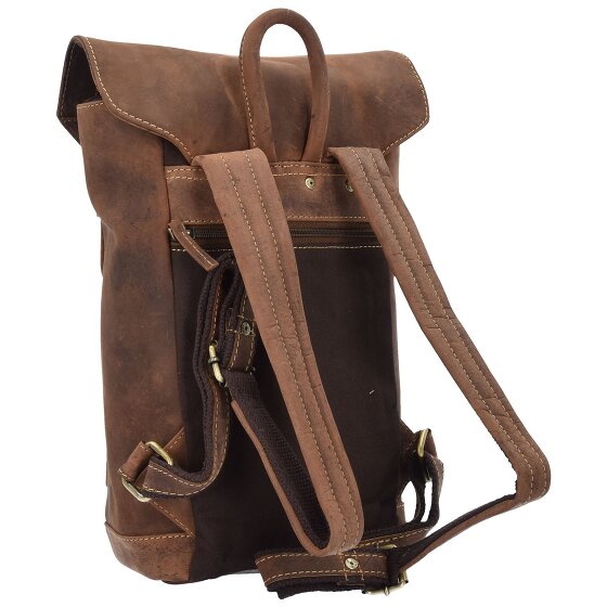 Greenburry Vintage Rucksack Leder 42 cm Laptopfach