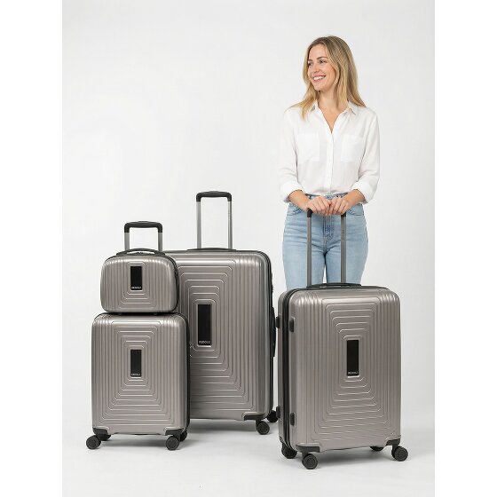 Redolz Essentials 14 4-Rollen Kofferset + Beautycase 4 tlg. mit Dehnfalte
