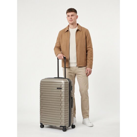 Pactastic Collection 04 THE LARGE + 4 Rollen Trolley L 75 cm mit Dehnfalte