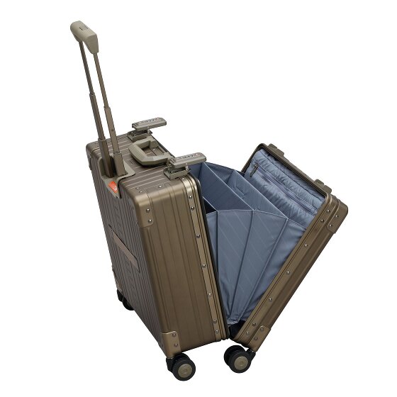 Aleon Deluxe 4-Rollen Businesstrolley Aluminium 45 cm