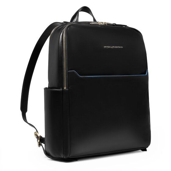 Piquadro Blue Square Daypack RFID Schutz Leder 37 cm Laptopfach