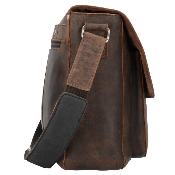 Leonhard Heyden Salisbury Messenger Leder 40 cm Laptopfach