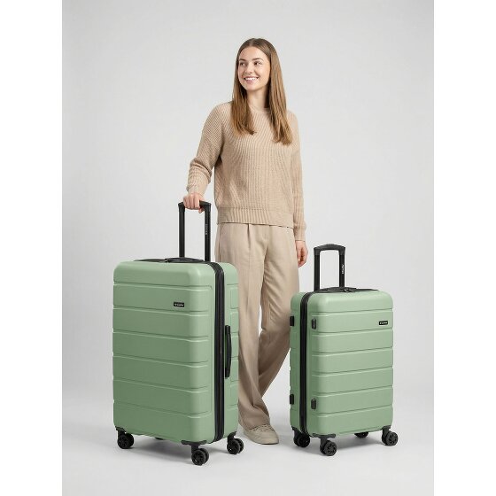 Saxoline Miami 4-Rollen Kofferset S+L mit Dehnfalte