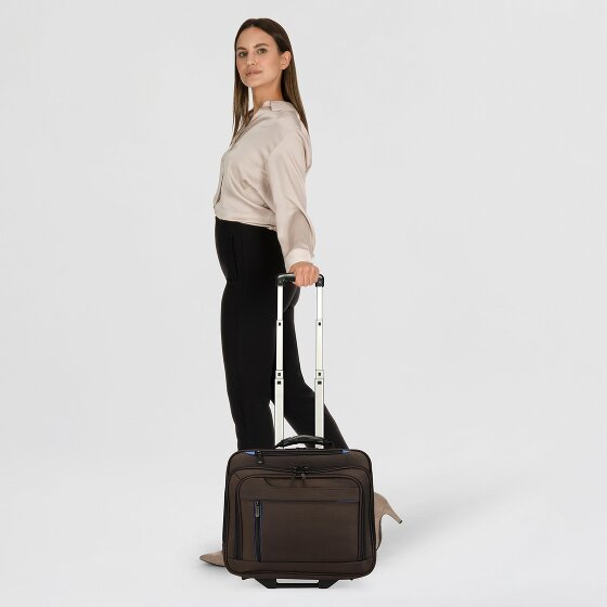 Dermata 2 Rollen Businesstrolley 38 cm Laptopfach