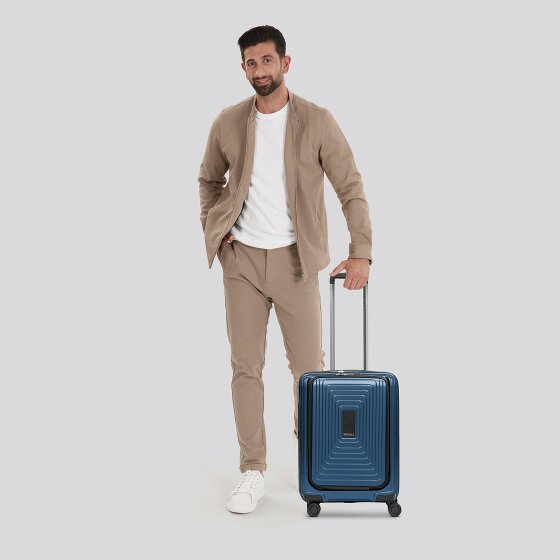 Redolz Essentials 14 4 Rollen Kabinentrolley S 55 cm Laptopfach mit Dehnfalte