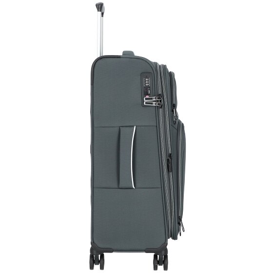 d&n Travel Line 9204 4 Rollen Trolley M 66 cm mit Dehnfalte