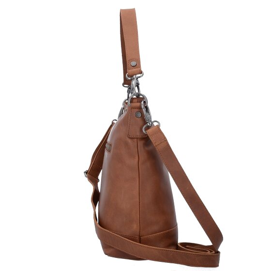 The Chesterfield Brand Wax Pull Up Schultertasche Leder 32 cm