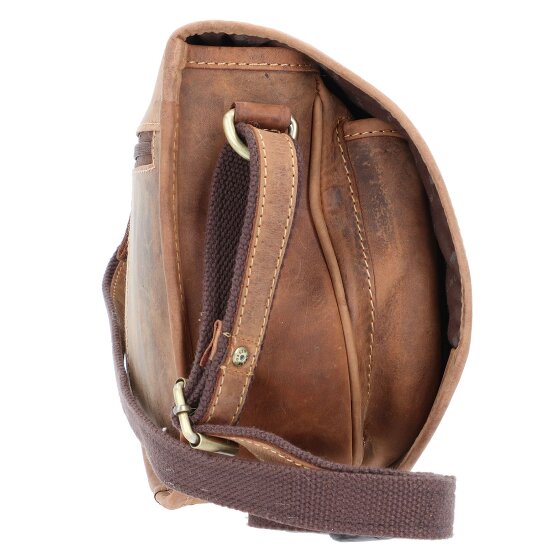 Greenburry Vintage Hunting Bag Umhängetasche Leder 30 cm