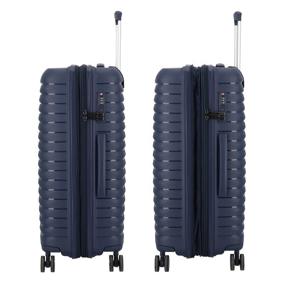 d&n Travel Line 4500 4 Rollen Kofferset 3-teilig mit Dehnfalte