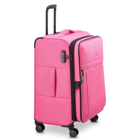 Delsey Paris x United Colors of Benetton BE 4-Rollen Trolley 65 cm mit Dehnfalte