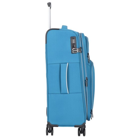d&n Travel Line 9204 4 Rollen Trolley M 66 cm mit Dehnfalte