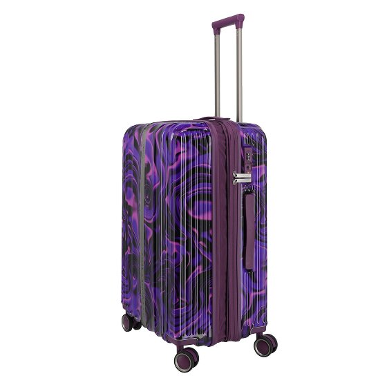 Travelite Lascana Edition 4 Rollen Trolley M 65 cm mit Dehnfalte