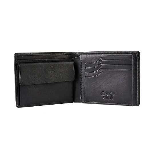 Esquire Logo Geldbörse RFID Schutz Leder 12 cm
