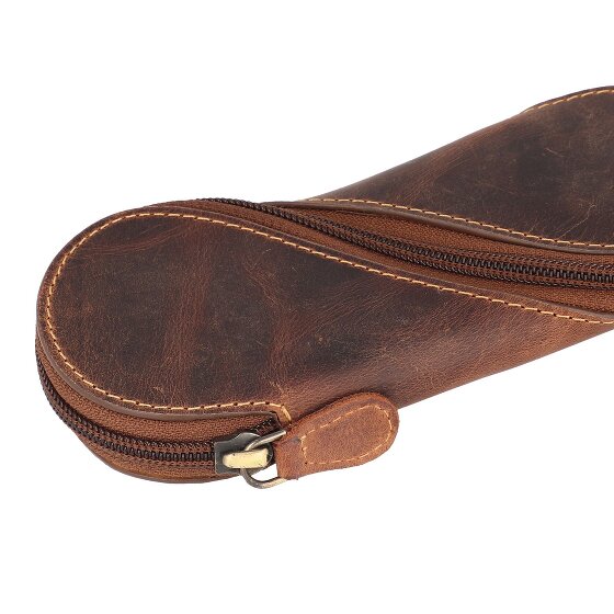 Greenburry Vintage Brillenetui Leder 17 cm