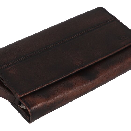 Greenburry Destressed Geldbörse RFID Schutz Leder 18.5 cm
