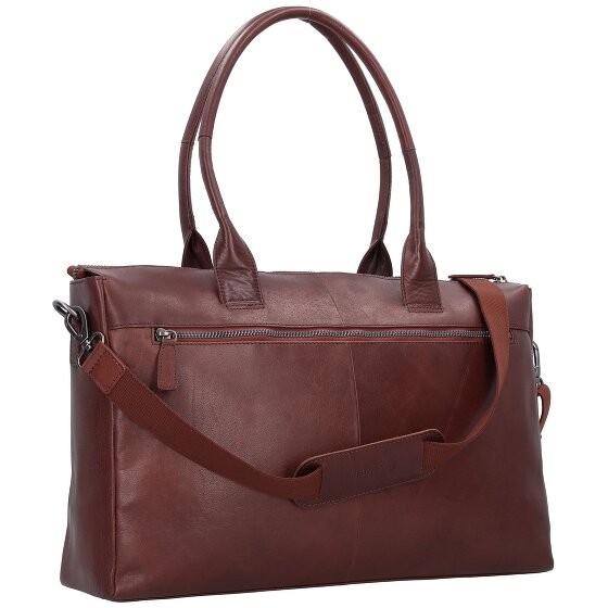 Plevier Rock Copal Schultertasche Leder 44 cm Laptopfach