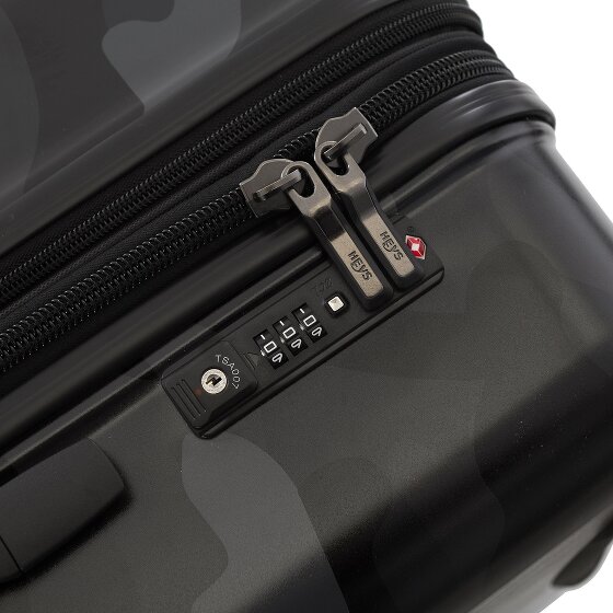 Heys Black Camo 4 Rollen Kabinentrolley S 53 cm mit Dehnfalte