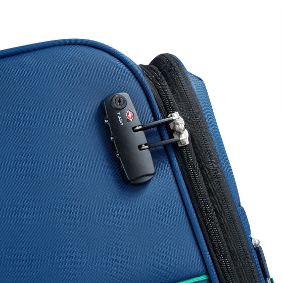 Delsey Paris x United Colors of Benetton Color Block 4-Rollen Trolley 77cm mit Dehnfalte