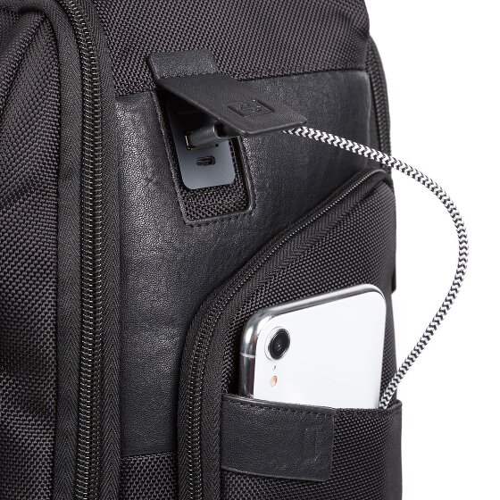 Piquadro Brief 2-Rollen Rucksacktrolley 53 cm Laptopfach