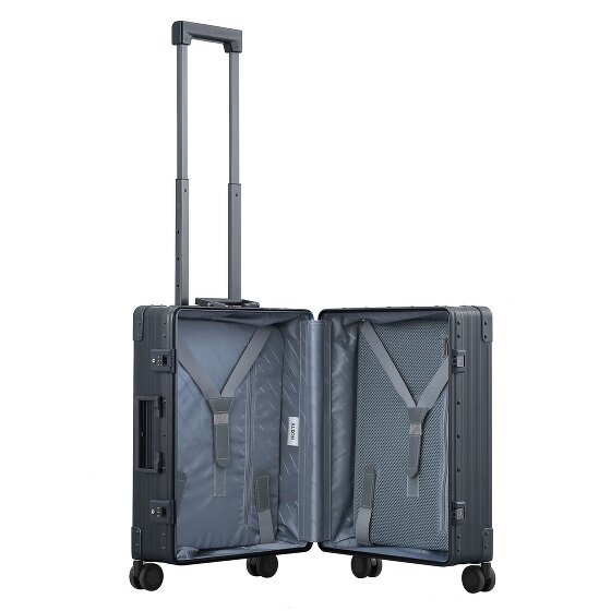 Aleon Traveler Domestic 4-Rollen Kabinentrolley Aluminium 55 cm