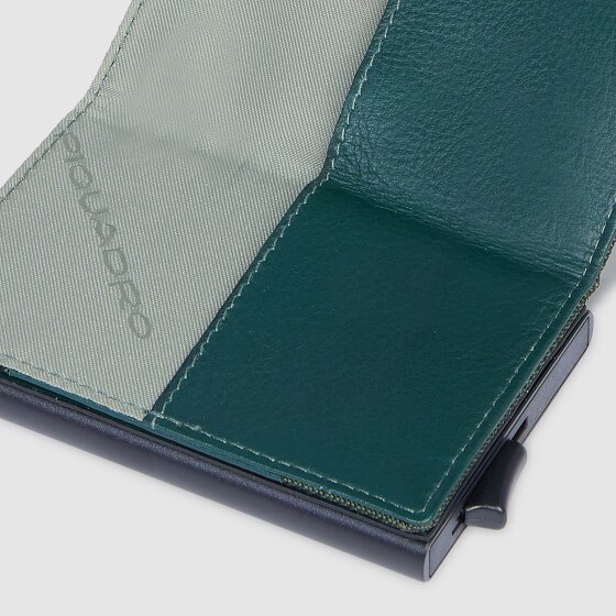 Piquadro PQ-Earth Kreditkartenetui RFID Schutz Leder 6.5 cm