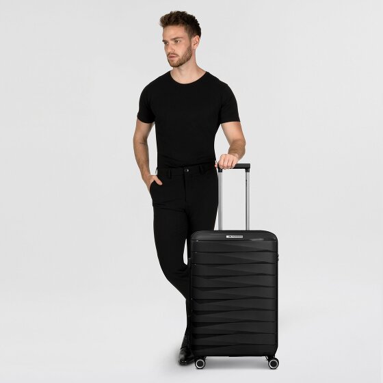 Franky London 4 Rollen Trolley M 65 cm mit Dehnfalte