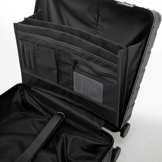 Alumaxx Gravity 4-Rollen Pilotentrolley Aluminium 44 cm Laptopfach