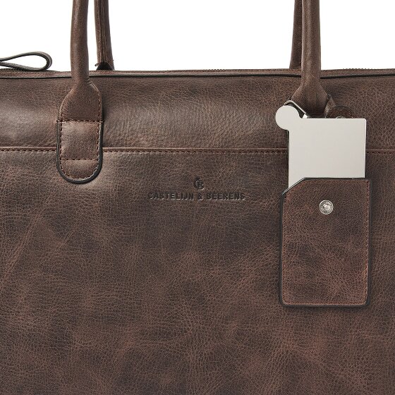 Castelijn & Beerens Carisma Schultertasche RFID Leder 40 cm Laptopfach