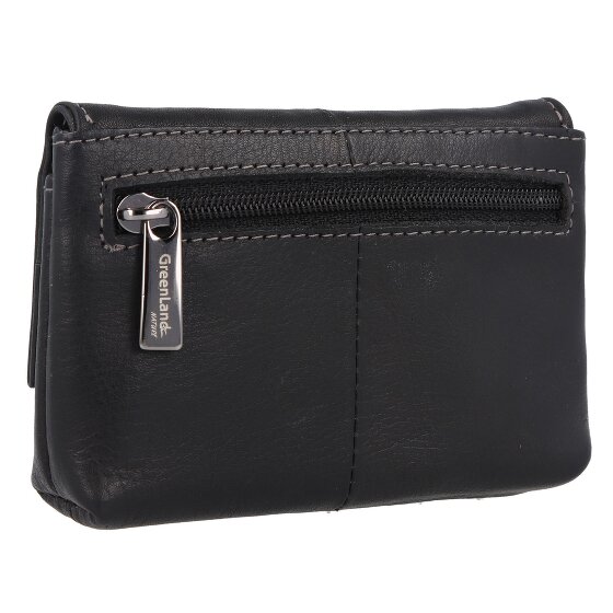 Greenland Nature Black Nappa Schlüsseletui RFID Leder 11,5 cm