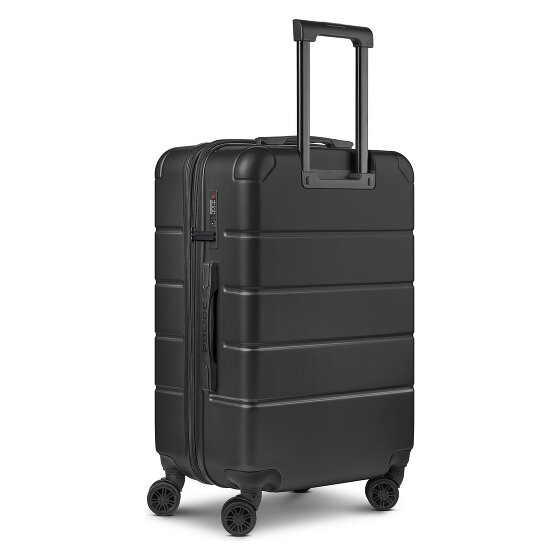 Police Dublin 4 Rollen Trolley M 64 cm mit Dehnfalte