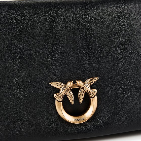 PINKO Love Soft Clutch Tasche Leder 19.5 cm
