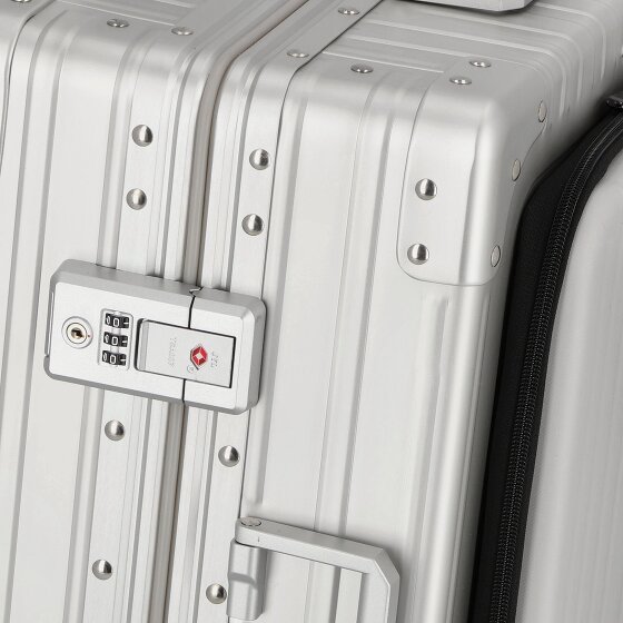 Aleon Domestic Carry-On 4-Rollen Kabinentrolley Aluminium 53 cm Laptopfach